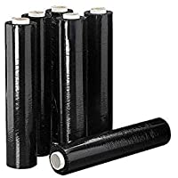 Film de plástico negro 6 rollos de 2 kg-rollo x500mmx23my